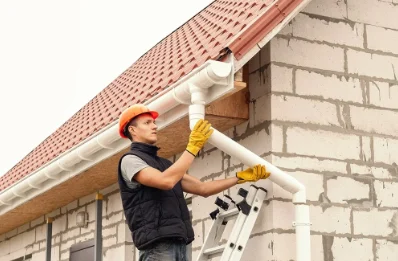 Pose et remplacement de gouttières à Ohain
